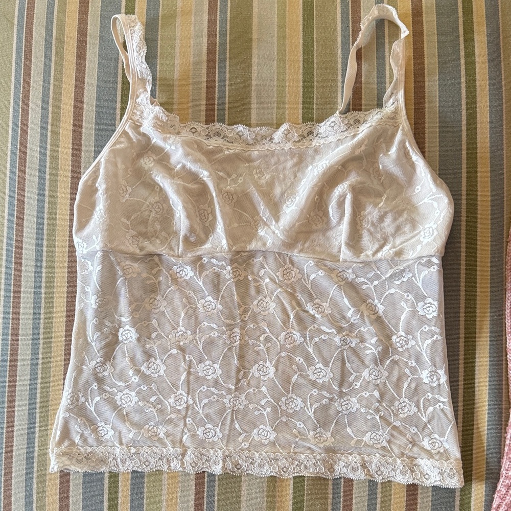 Vassarette Cream Lace Camisole
